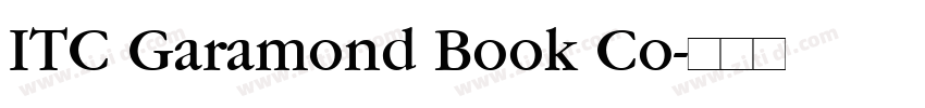 ITC Garamond Book Co字体转换